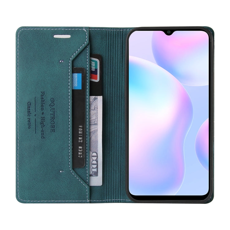 For Xiaomi Redmi 9A Skin Feel Anti-theft Brush Horizontal Flip Leather Case with Holder & Card Slots & Wallet