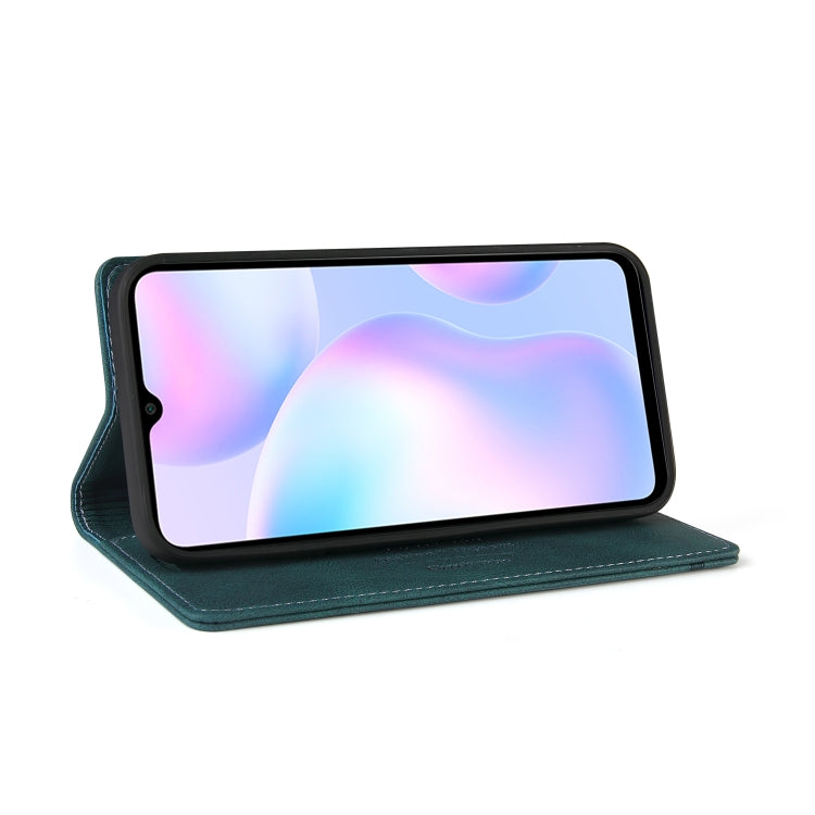 For Xiaomi Redmi 9A Skin Feel Anti-theft Brush Horizontal Flip Leather Case with Holder & Card Slots & Wallet