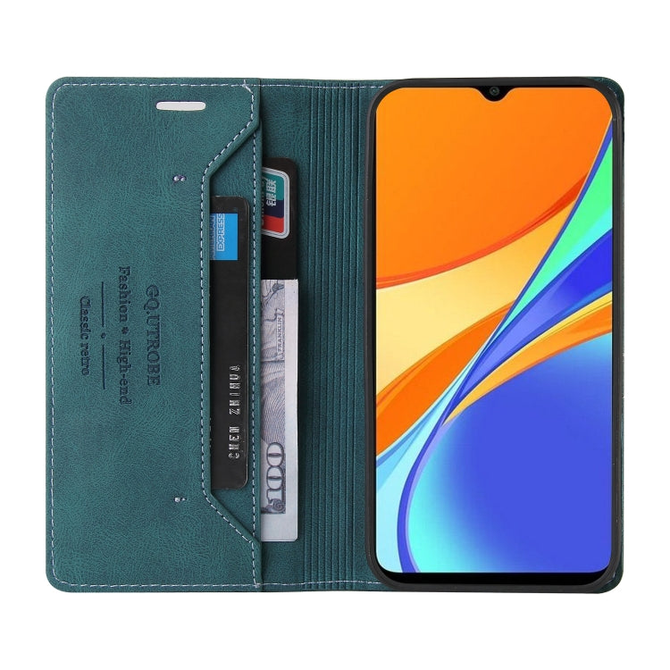 For Xiaomi Redmi 9C Skin Feel Anti-theft Brush Horizontal Flip Leather Case with Holder & Card Slots & Wallet