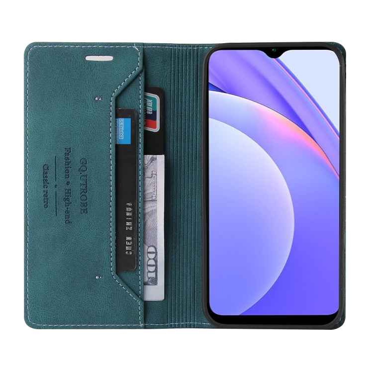 For Xiaomi Redmi 9T Skin Feel Anti-theft Brush Horizontal Flip Leather Case with Holder & Card Slots & Wallet