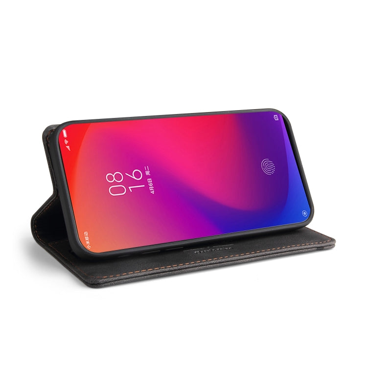 For Xiaomi Redmi K20 Skin Feel Anti-theft Brush Horizontal Flip Leather Case with Holder & Card Slots & Wallet