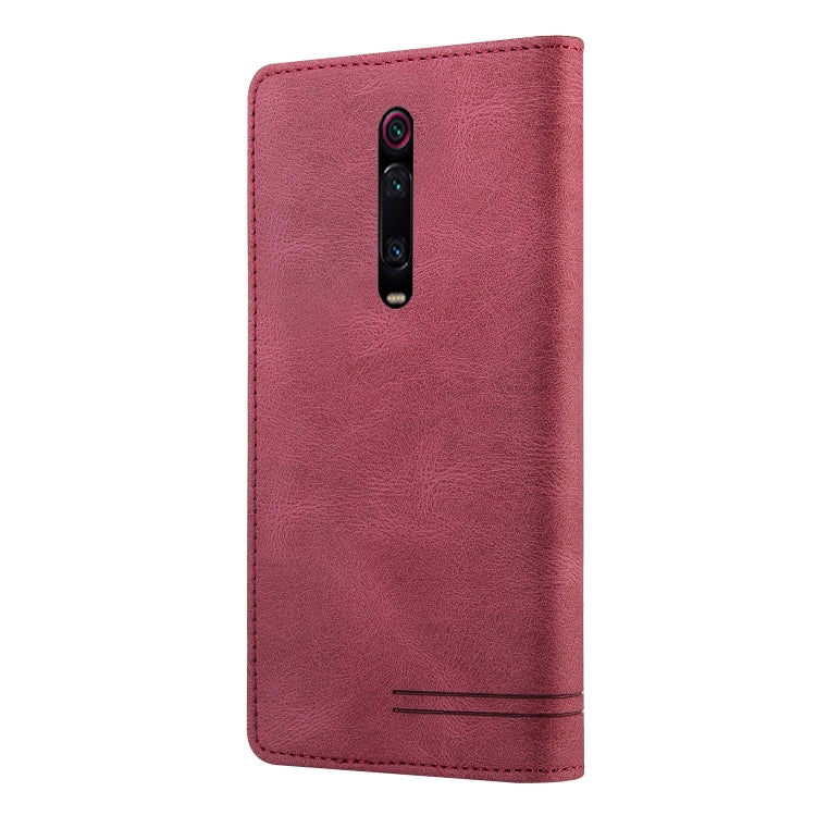 For Xiaomi Redmi K20 Skin Feel Anti-theft Brush Horizontal Flip Leather Case with Holder & Card Slots & Wallet