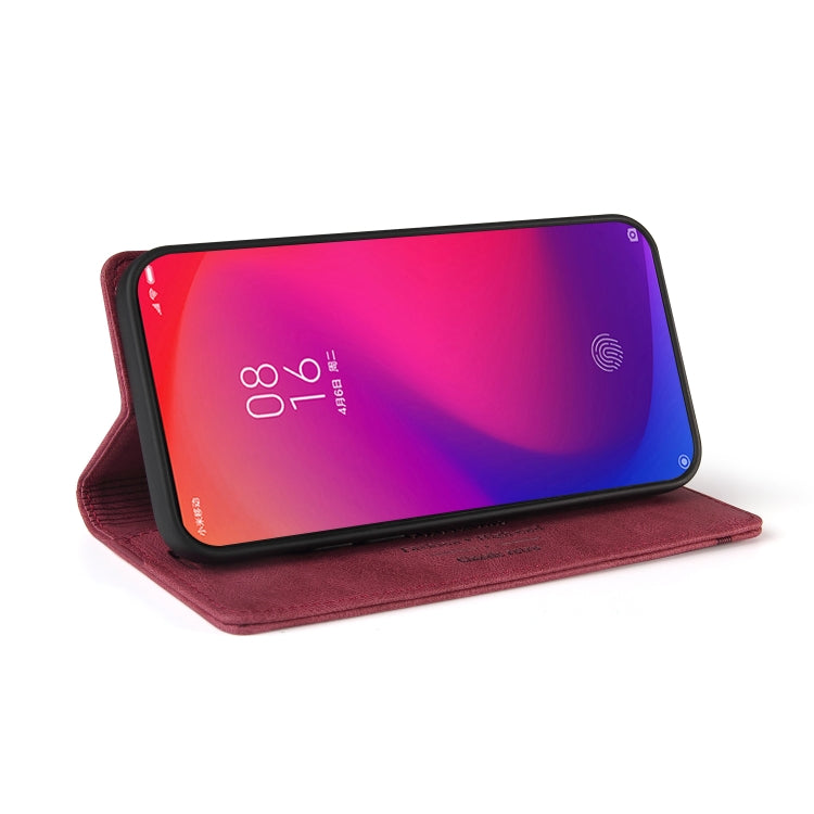 For Xiaomi Redmi K20 Skin Feel Anti-theft Brush Horizontal Flip Leather Case with Holder & Card Slots & Wallet