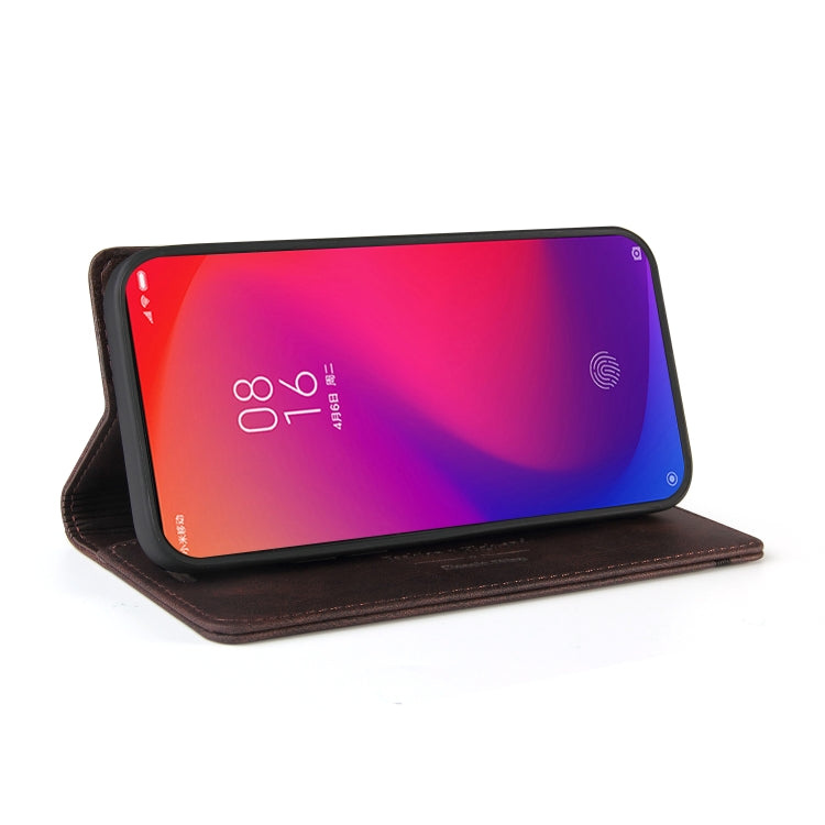 For Xiaomi Redmi K20 Skin Feel Anti-theft Brush Horizontal Flip Leather Case with Holder & Card Slots & Wallet