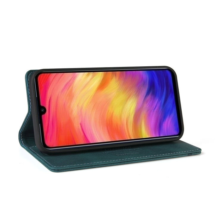 For Xiaomi Redmi Note 7 Skin Feel Anti-theft Brush Horizontal Flip Leather Case with Holder & Card Slots & Wallet