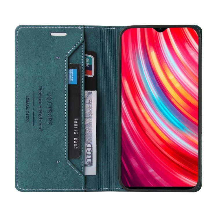 For Xiaomi Redmi Note 8 Pro Skin Feel Anti-theft Brush Horizontal Flip Leather Case with Holder & Card Slots & Wallet