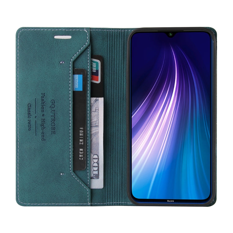 For Xiaomi Redmi Note 8T Skin Feel Anti-theft Brush Horizontal Flip Leather Case with Holder & Card Slots & Wallet