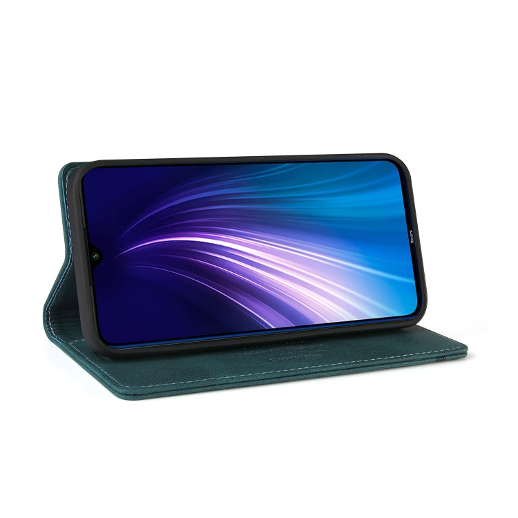 For Xiaomi Redmi Note 8T Skin Feel Anti-theft Brush Horizontal Flip Leather Case with Holder & Card Slots & Wallet