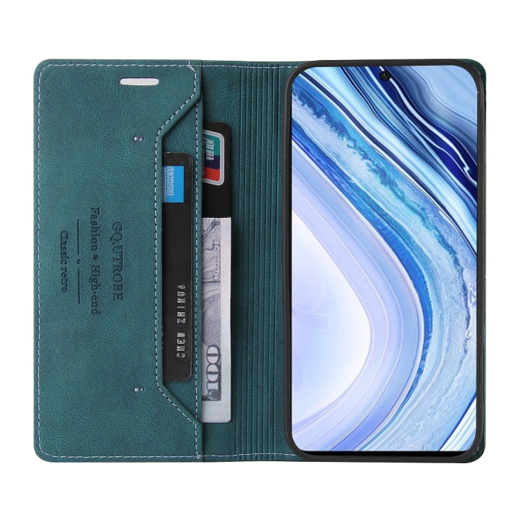 For Xiaomi Redmi Note 9S Skin Feel Anti-theft Brush Horizontal Flip Leather Case with Holder & Card Slots & Wallet