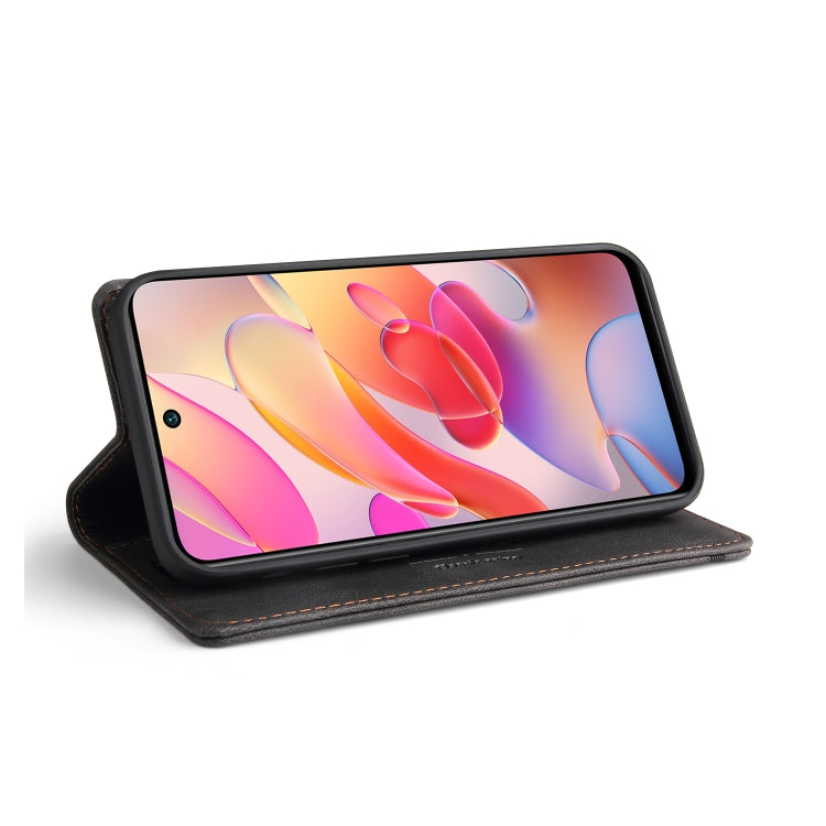 For Xiaomi Redmi Note 10 5G Skin Feel Anti-theft Brush Horizontal Flip Leather Case with Holder & Card Slots & Wallet