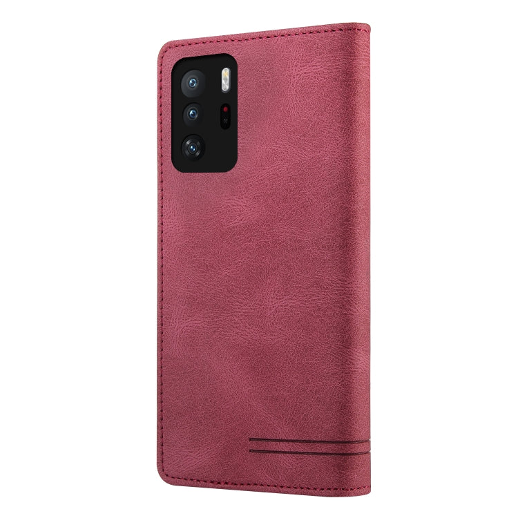 For Xiaomi Redmi Note 10 Pro 5G Skin Feel Anti-theft Brush Horizontal Flip Leather Case with Holder & Card Slots & Wallet