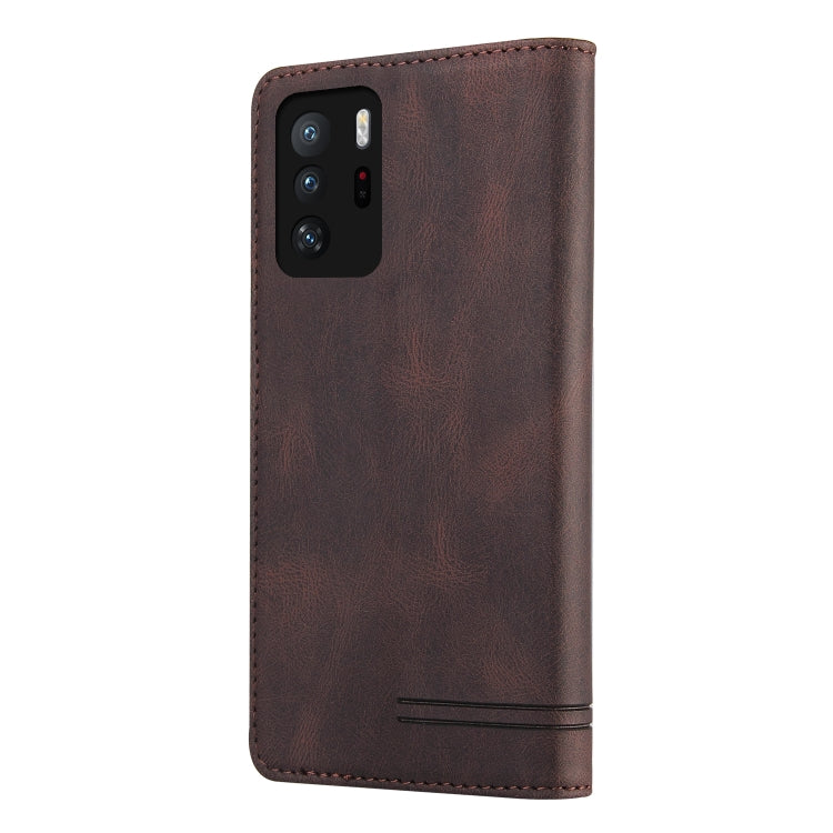For Xiaomi Redmi Note 10 Pro 5G Skin Feel Anti-theft Brush Horizontal Flip Leather Case with Holder & Card Slots & Wallet