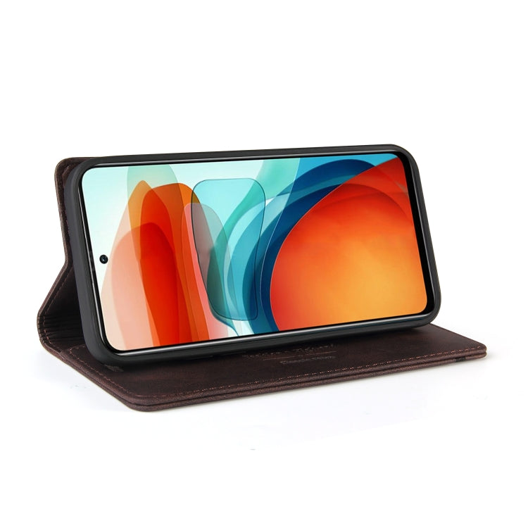 For Xiaomi Redmi Note 10 Pro 5G Skin Feel Anti-theft Brush Horizontal Flip Leather Case with Holder & Card Slots & Wallet