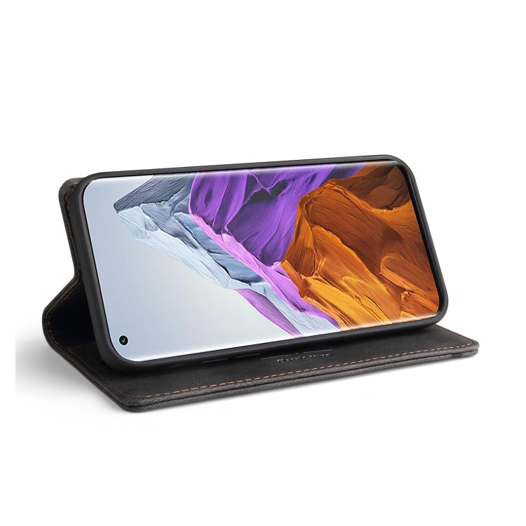 For Xiaomi Mi 11 Pro Skin Feel Anti-theft Brush Horizontal Flip Leather Case with Holder & Card Slots & Wallet