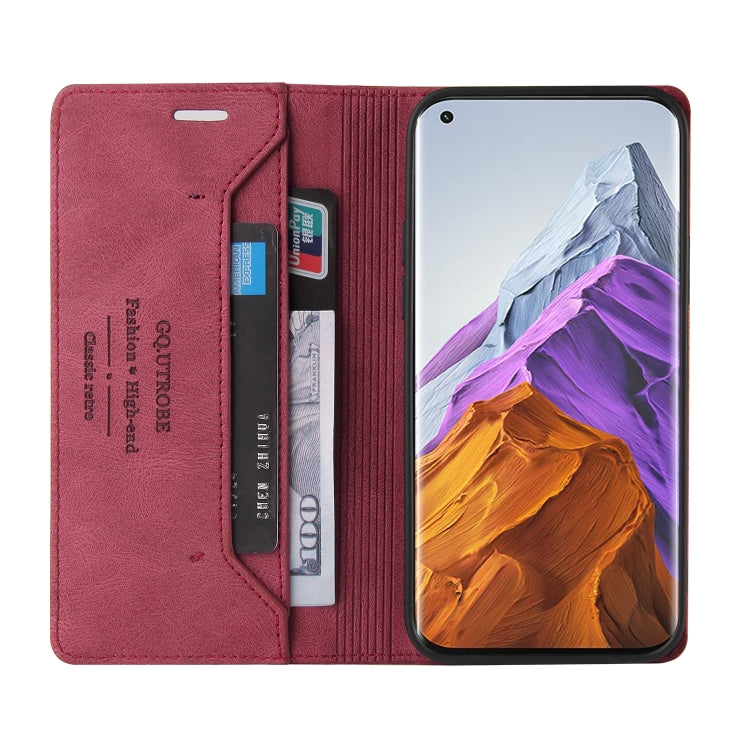 For Xiaomi Mi 11 Pro Skin Feel Anti-theft Brush Horizontal Flip Leather Case with Holder & Card Slots & Wallet