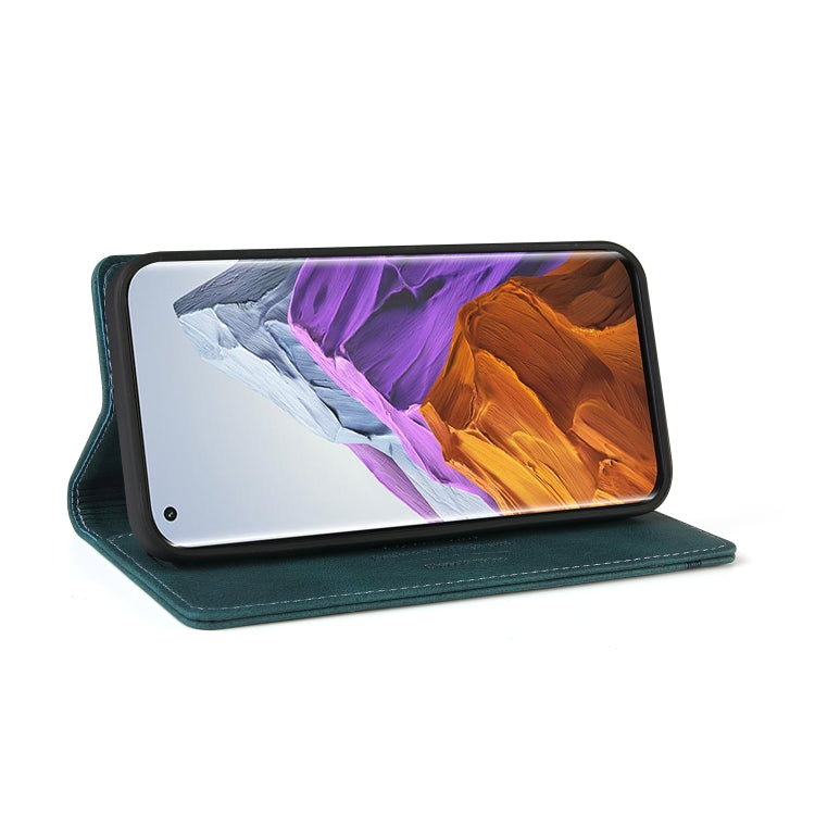 For Xiaomi Mi 11 Pro Skin Feel Anti-theft Brush Horizontal Flip Leather Case with Holder & Card Slots & Wallet