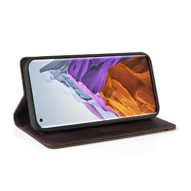 For Xiaomi Mi 11 Pro Skin Feel Anti-theft Brush Horizontal Flip Leather Case with Holder & Card Slots & Wallet