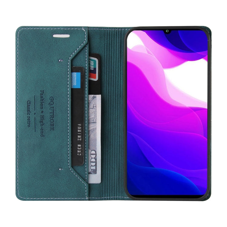 For Xiaomi Mi 10 Lite 5G Skin Feel Anti-theft Brush Horizontal Flip Leather Case with Holder & Card Slots & Wallet