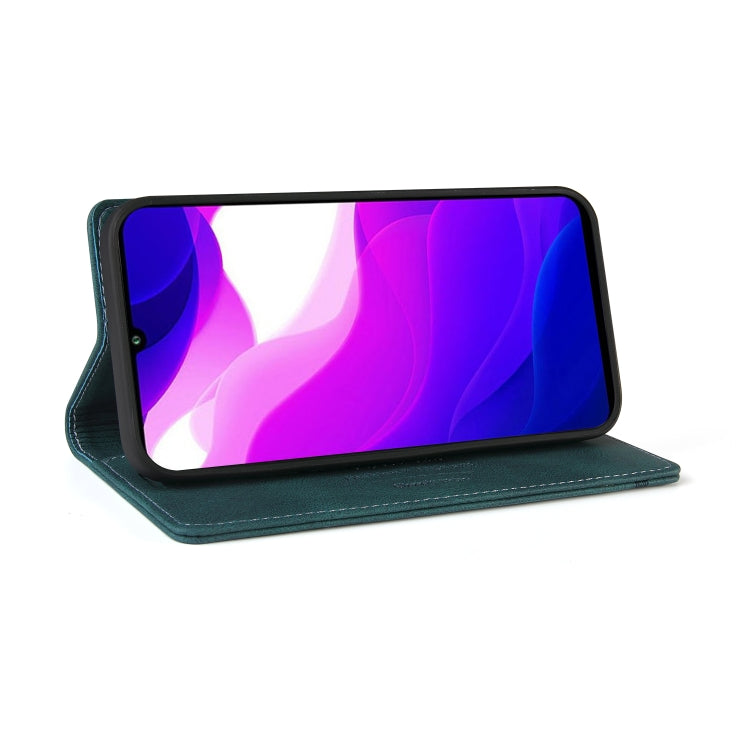 For Xiaomi Mi 10 Lite 5G Skin Feel Anti-theft Brush Horizontal Flip Leather Case with Holder & Card Slots & Wallet