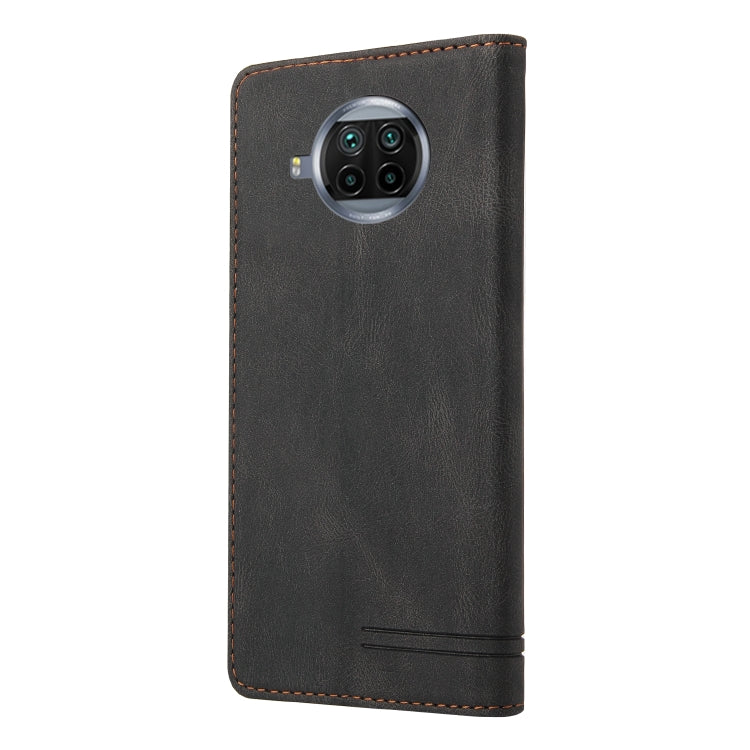 For Xiaomi Mi 10T Lite 5G Skin Feel Anti-theft Brush Horizontal Flip Leather Case with Holder & Card Slots & Wallet