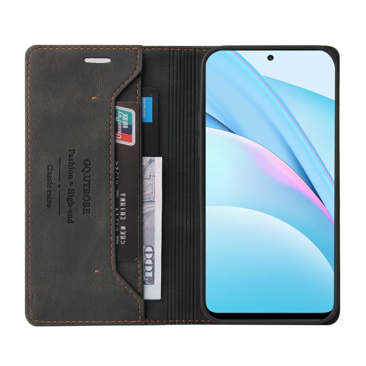 For Xiaomi Mi 10T Lite 5G Skin Feel Anti-theft Brush Horizontal Flip Leather Case with Holder & Card Slots & Wallet