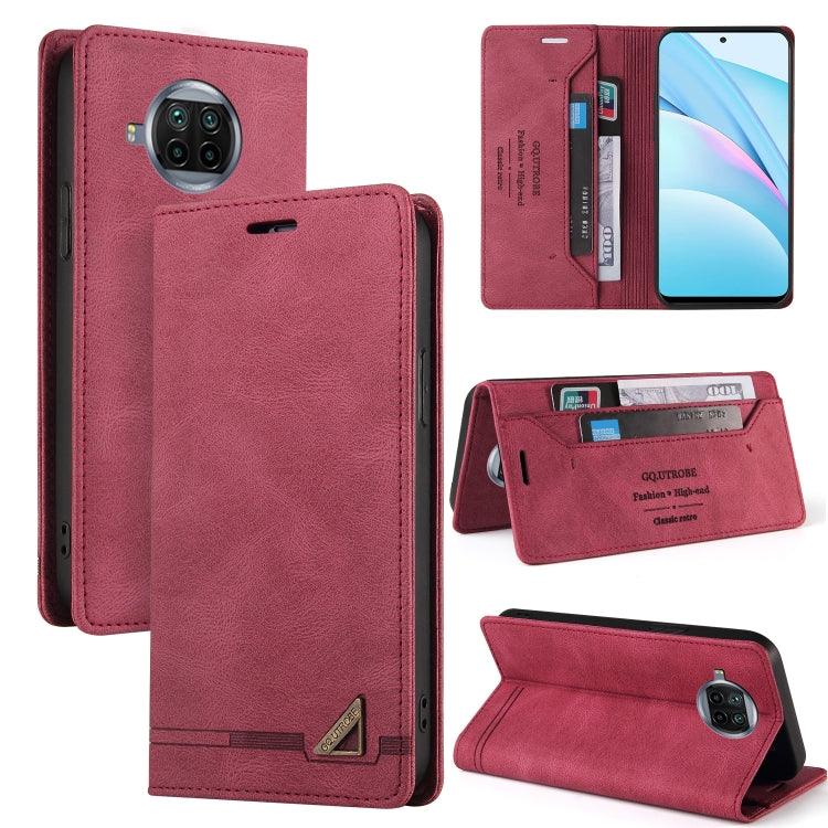 For Xiaomi Mi 10T Lite 5G Skin Feel Anti-theft Brush Horizontal Flip Leather Case with Holder & Card Slots & Wallet