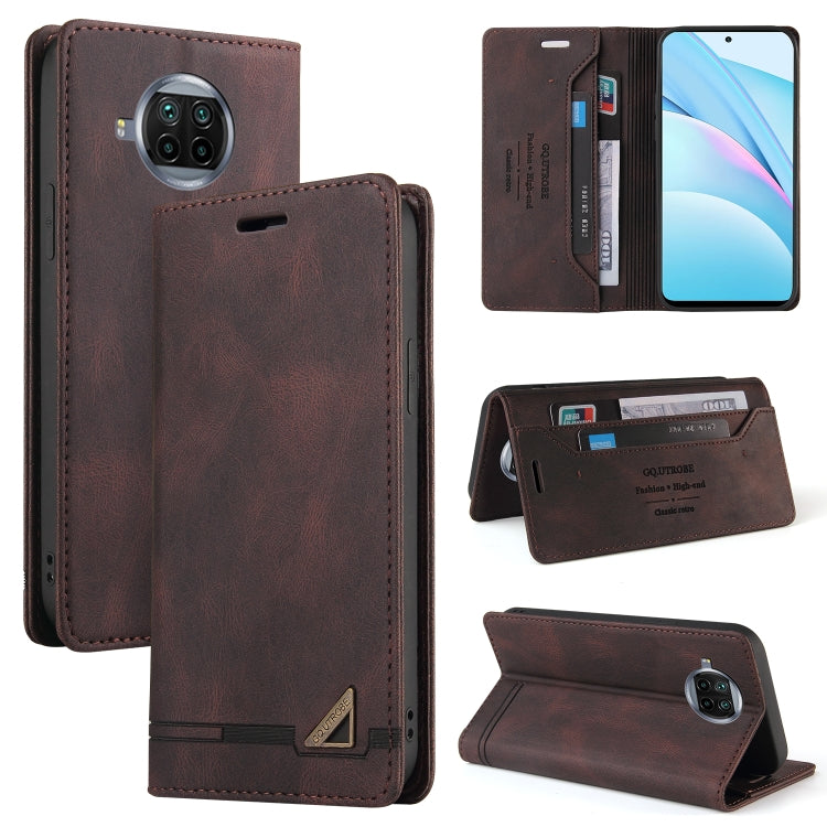 For Xiaomi Mi 10T Lite 5G Skin Feel Anti-theft Brush Horizontal Flip Leather Case with Holder & Card Slots & Wallet