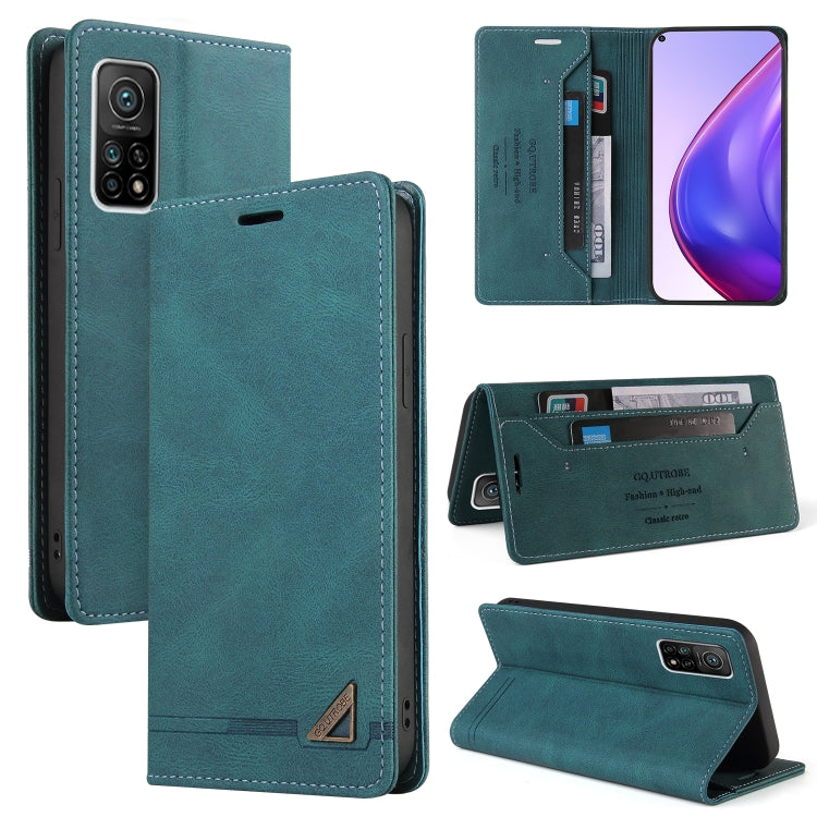 For Xiaomi Mi 10T Pro 5G Skin Feel Anti-theft Brush Horizontal Flip Leather Case with Holder & Card Slots & Wallet
