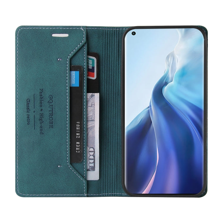 For Xiaomi Mi 11 Skin Feel Anti-theft Brush Horizontal Flip Leather Case with Holder & Card Slots & Wallet