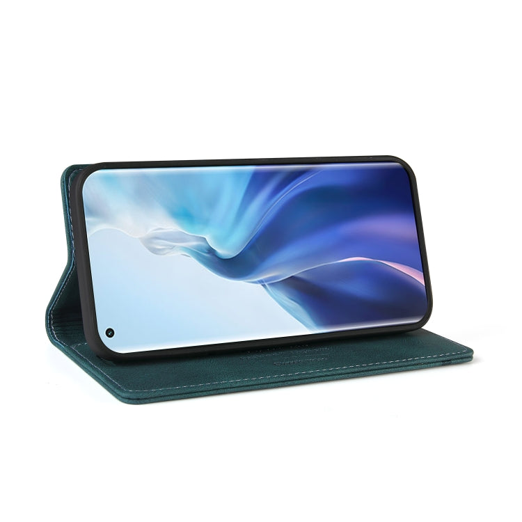 For Xiaomi Mi 11 Skin Feel Anti-theft Brush Horizontal Flip Leather Case with Holder & Card Slots & Wallet