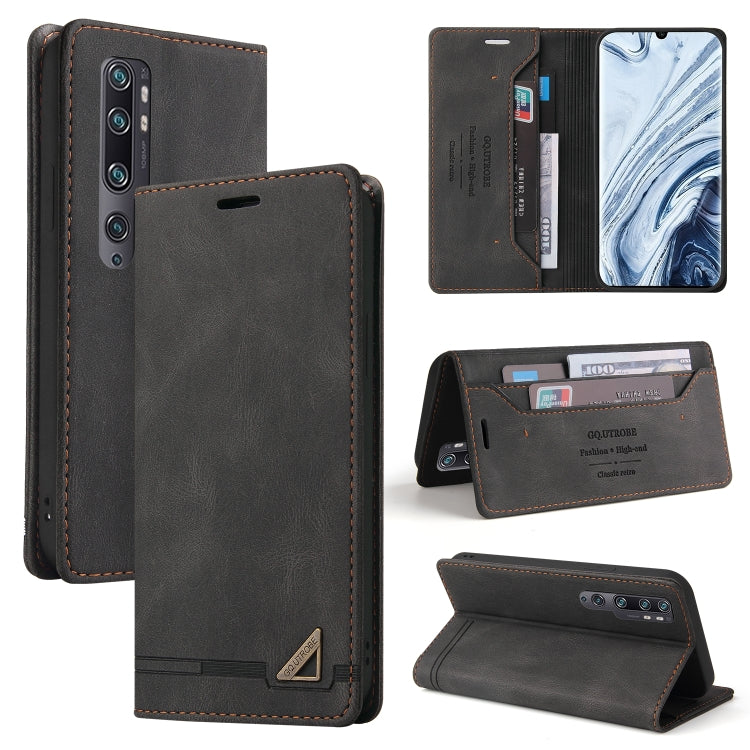 For Xiaomi Mi CC9 Pro Skin Feel Anti-theft Brush Horizontal Flip Leather Case with Holder & Card Slots & Wallet