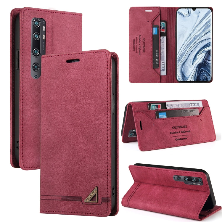For Xiaomi Mi CC9 Pro Skin Feel Anti-theft Brush Horizontal Flip Leather Case with Holder & Card Slots & Wallet