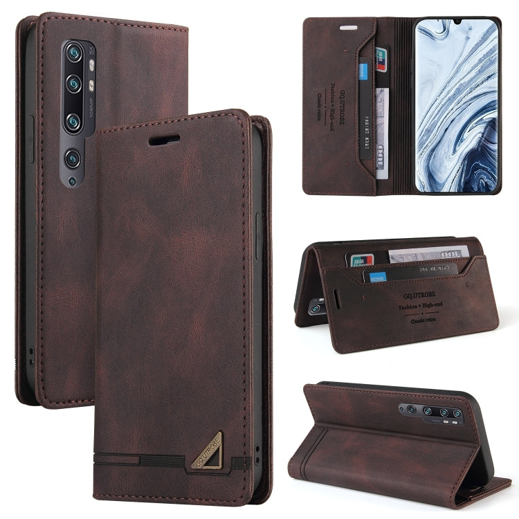 For Xiaomi Mi CC9 Pro Skin Feel Anti-theft Brush Horizontal Flip Leather Case with Holder & Card Slots & Wallet