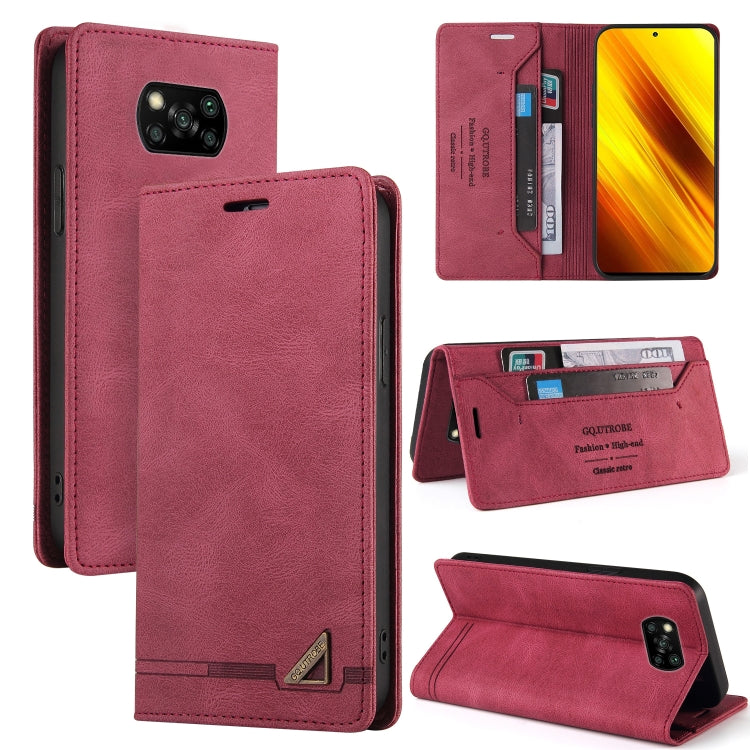 For Xiaomi Poco X3 NFC Skin Feel Anti-theft Brush Horizontal Flip Leather Case with Holder & Card Slots & Wallet
