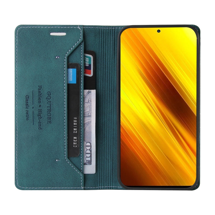 For Xiaomi Poco X3 NFC Skin Feel Anti-theft Brush Horizontal Flip Leather Case with Holder & Card Slots & Wallet