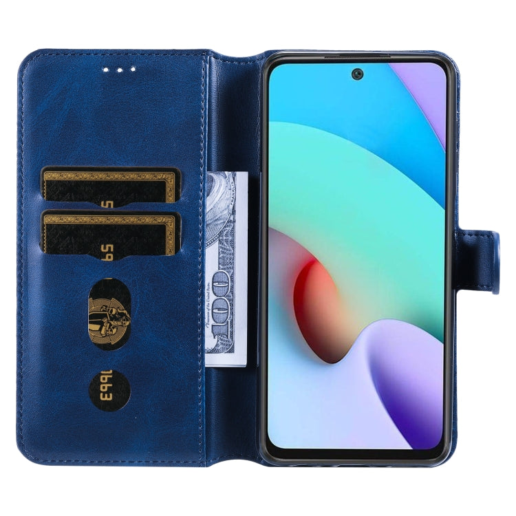 For Xiaomi Redmi 10 Classic Calf Texture PU + TPU Horizontal Flip Leather Case with Holder & Card Slots & Wallet