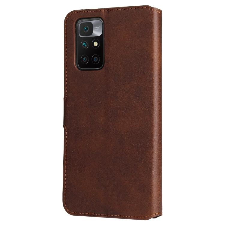 For Xiaomi Redmi 10 Classic Calf Texture PU + TPU Horizontal Flip Leather Case with Holder & Card Slots & Wallet