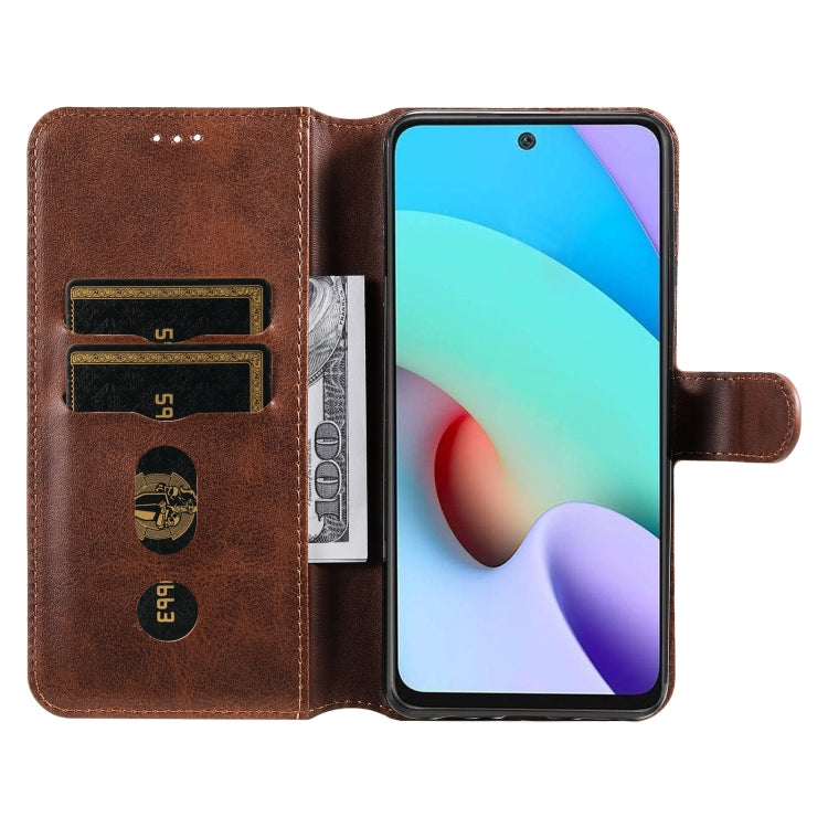 For Xiaomi Redmi 10 Classic Calf Texture PU + TPU Horizontal Flip Leather Case with Holder & Card Slots & Wallet
