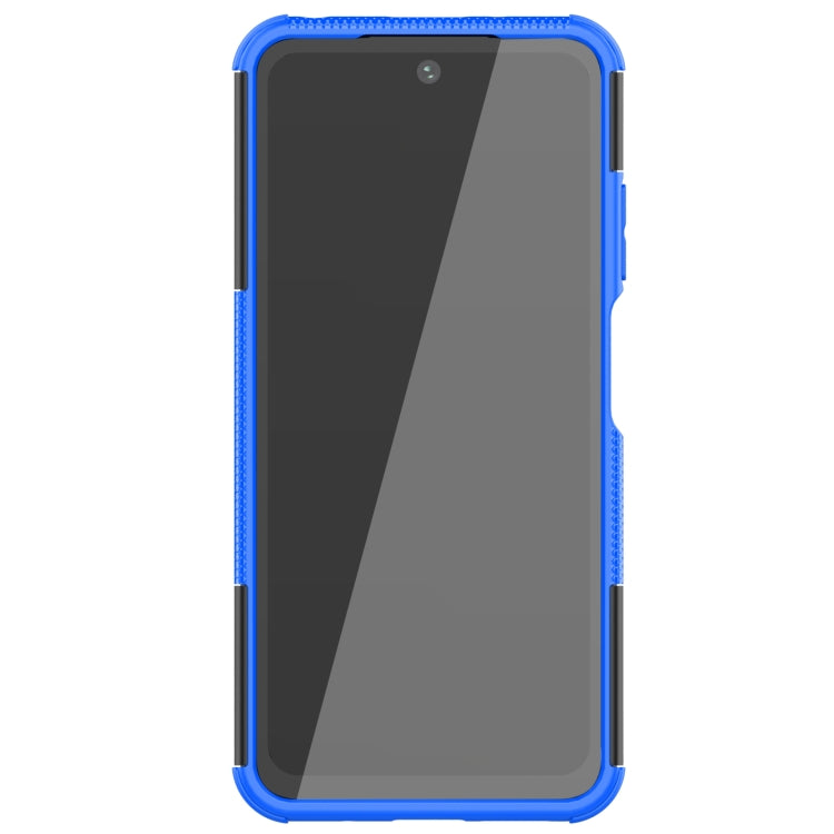 For Xiaomi Redmi 10 Tire Texture Shockproof TPU+PC Protective Case with Holder