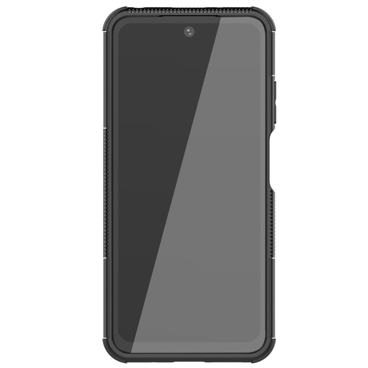 For Xiaomi Redmi 10 Tire Texture Shockproof TPU+PC Protective Case with Holder