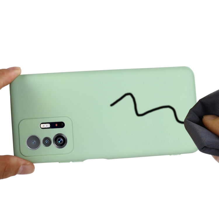 For Xiaomi 11T 5G Solid Color Liquid Silicone Dropproof Full Coverage Protective Case