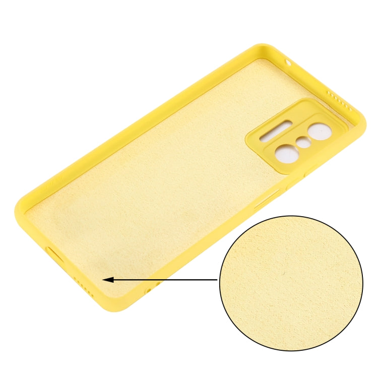 For Xiaomi 11T 5G Solid Color Liquid Silicone Dropproof Full Coverage Protective Case