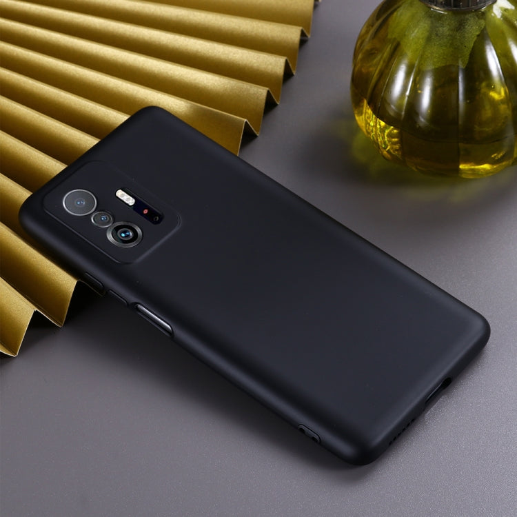 For Xiaomi 11T 5G Solid Color Liquid Silicone Dropproof Full Coverage Protective Case