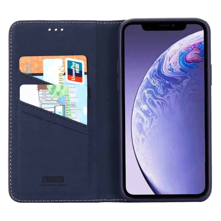 For iPhone 11 GEBEI PU+TPU Horizontal Flip Protective Case with Holder & Card Slots