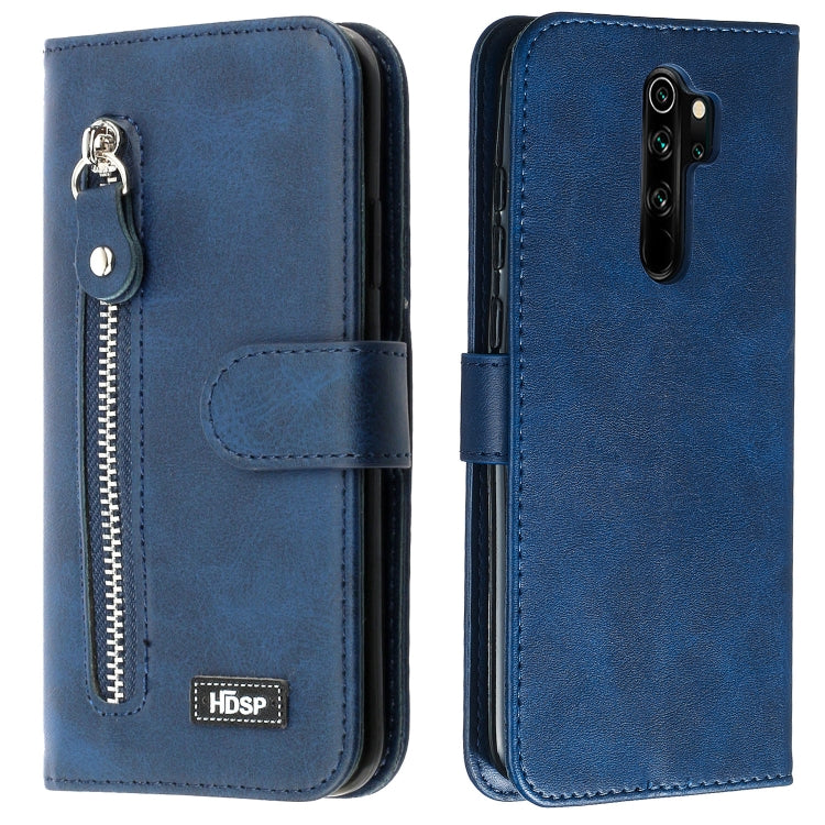 For Xiaomi Redmi Note 8 Pro Zipper Horizontal Flip Leather Case with Wallet & Holder & Card Slots