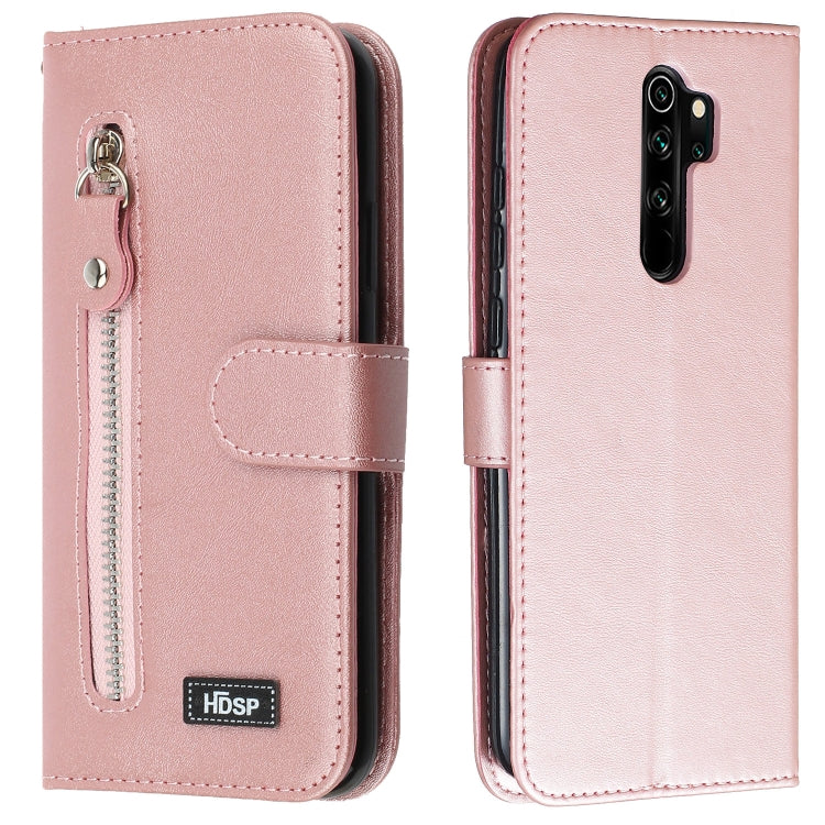 For Xiaomi Redmi Note 8 Pro Zipper Horizontal Flip Leather Case with Wallet & Holder & Card Slots