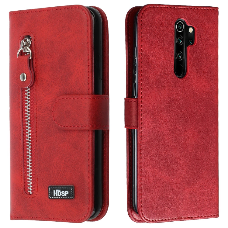 For Xiaomi Redmi Note 8 Pro Zipper Horizontal Flip Leather Case with Wallet & Holder & Card Slots