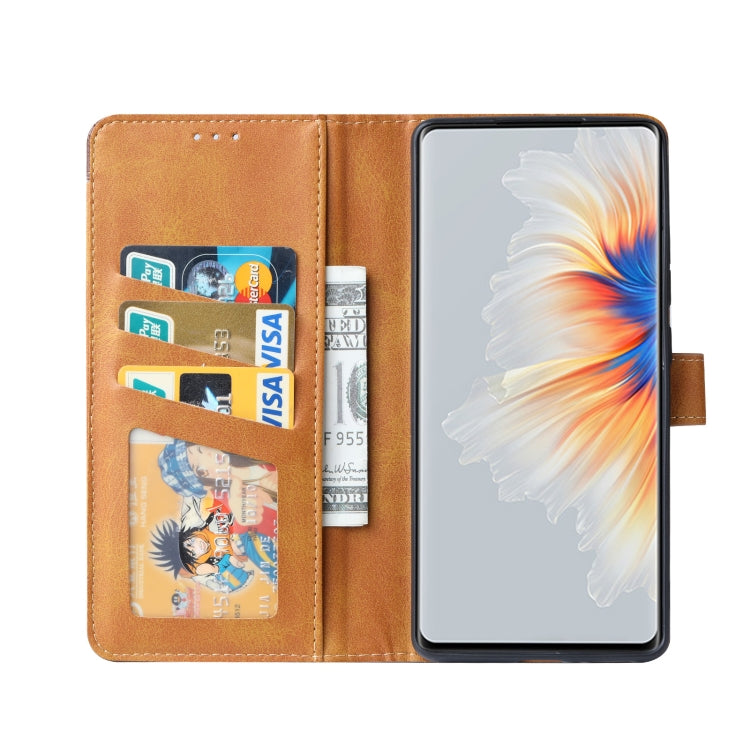 For Xiaomi Mi Mix 4 Calf Texture Double Fold Clasp Horizontal Flip Leather Case with Photo Frame & Holder & Card Slots & Wallet