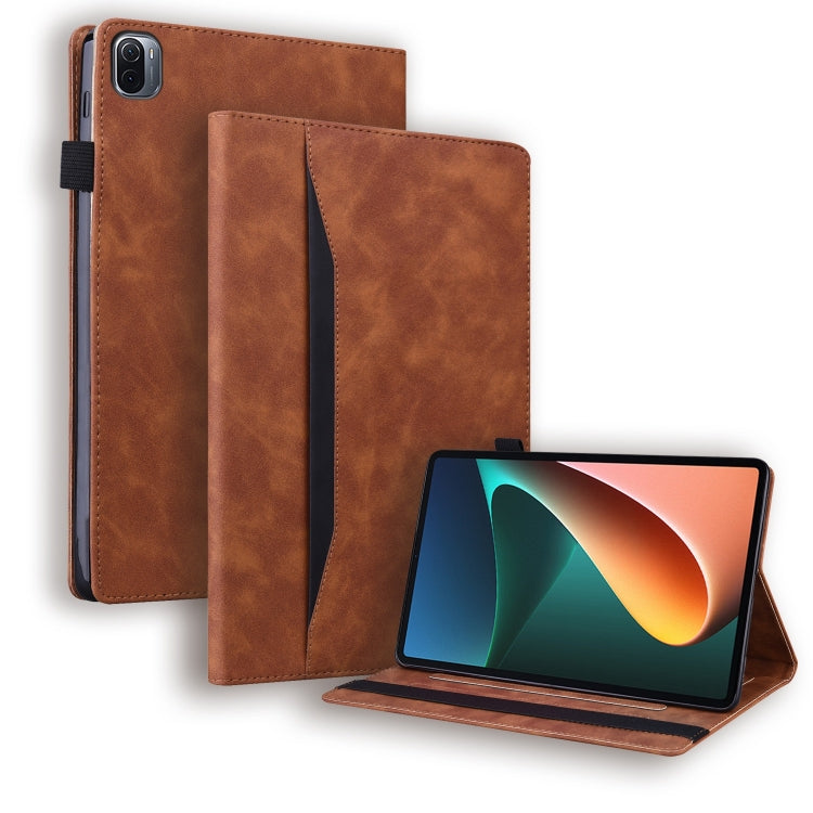 Business Shockproof Horizontal Flip Leather Case with Holder & Card Slots & Photo Frame & Pen Slot For Xiaomi Mi Pad 5 / 5 Pro