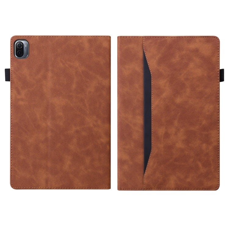 Business Shockproof Horizontal Flip Leather Case with Holder & Card Slots & Photo Frame & Pen Slot For Xiaomi Mi Pad 5 / 5 Pro